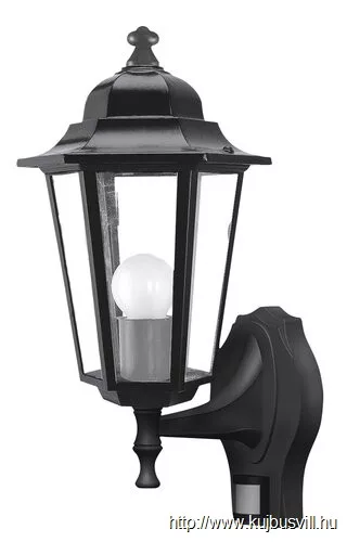 RÁBALUX 8217 Velence,fali,E27 60W,H36,feket.IP43,mozg