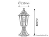 RÁBALUX 8236 Velence,álló,E27 60W,H40cm,antik ar.IP43