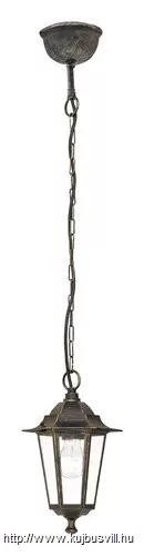 RÁBALUX 8238 Velence,függ.E27 60W,H95cm,antik ar.IP43