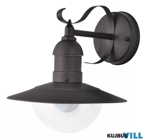 RÁBALUX 8680 Oslo,fali,E27 60W,L28cm,matt fekete,IP44