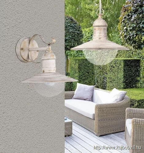 RÁBALUX 8681 Oslo,fali,E27 60W,L28cm,antik fehér,IP44