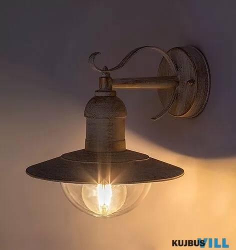 RÁBALUX 8681 Oslo,fali,E27 60W,L28cm,antik fehér,IP44