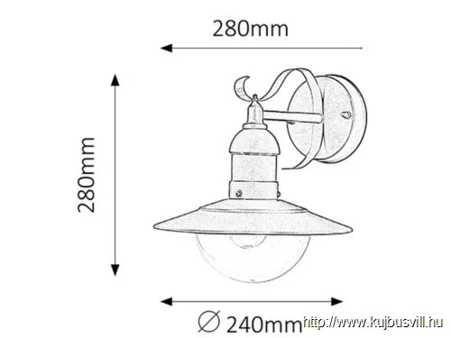 RÁBALUX 8682 Oslo,fali,E27 60W,L28cm,matt zöld,IP44