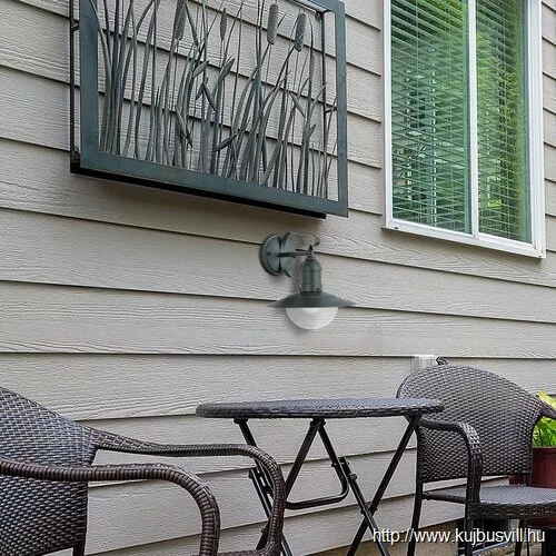 RÁBALUX 8682 Oslo,fali,E27 60W,L28cm,matt zöld,IP44