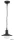 RÁBALUX 8717 Oslo,függ.E27 60W,H76cm,fekete,IP44