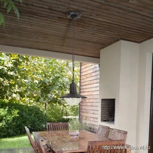 RÁBALUX 8717 Oslo,függ.E27 60W,H76cm,fekete,IP44