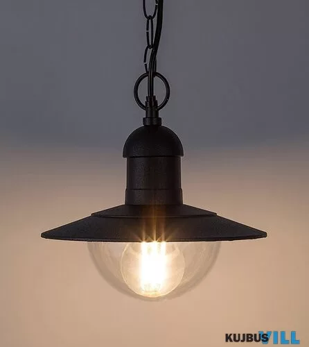 RÁBALUX 8717 Oslo,függ.E27 60W,H76cm,fekete,IP44