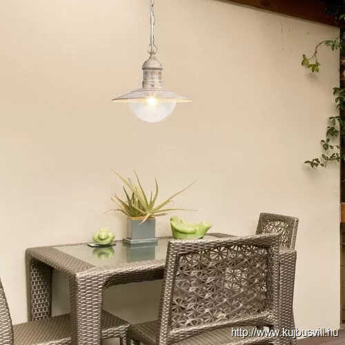 KIFUTÓ RÁBALUX 8740 Oslo,függ.E27 60W,H76cm,antik fehér,IP44