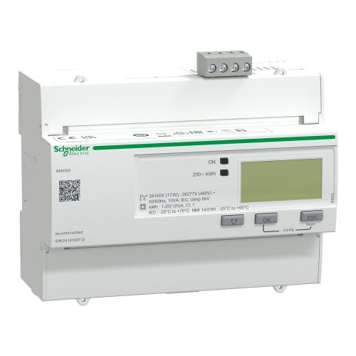 A9MEM3350 Digitális fogyasztásmérő,3F,125A,MODBUS