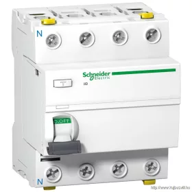   SCHNEIDER A9Z24463 ACTI9 iID áram-védőkapcsoló, A osztály, 4P, 63A, 300mA