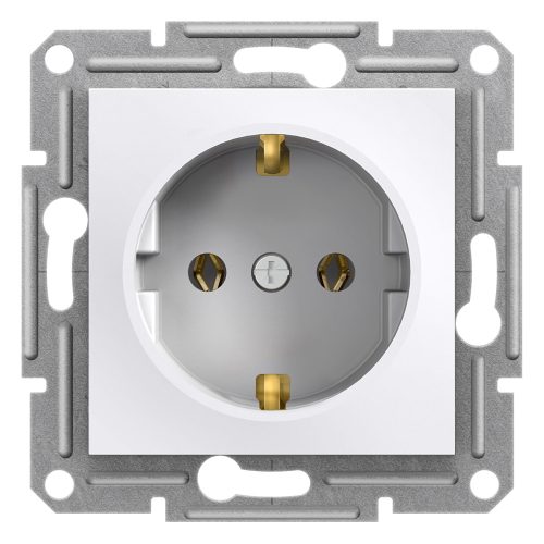 EPH2970121 ASFORA 2P+F csatlakozóaljzat, csavaros, keret nélkül, fehér (120db)