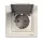 SCHNEIDER EPH3100123 ASFORA 2P+F csatlakozóaljzat, csapfedeles, csavaros, kerettel, bézs
