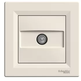   SCHNEIDER EPH3200123 ASFORA TV aljzat, végzáró, 1 dB, bézs