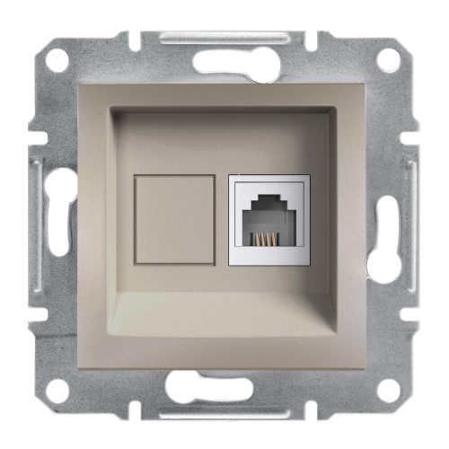 EPH4100169 ASFORA 1xRJ11 telefon aljzat, bronz