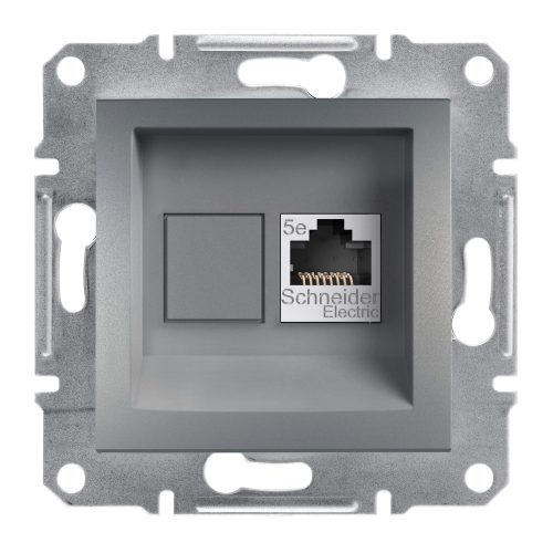 EPH4300162 ASFORA 1xRJ45 Cat5e UTP aljzat, acél