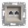 EPH4400169 ASFORA 2xRJ45 Cat5e UTP aljzat, bronz
