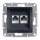 SCHNEIDER EPH4800171 ASFORA 2xRJ45 Cat6 UTP aljzat, antracit