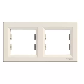 SCHNEIDER EPH5800223 ASFORA Kettes keret, vízszintes, bézs