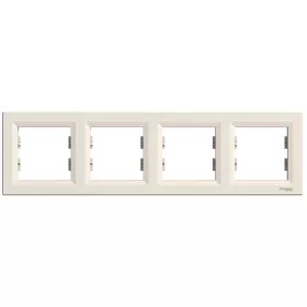   SCHNEIDER EPH5800423 ASFORA Négyes keret, vízszintes, bézs
