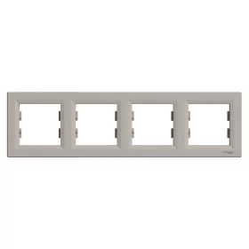   SCHNEIDER EPH5800469 ASFORA Négyes keret, vízszintes, bronz