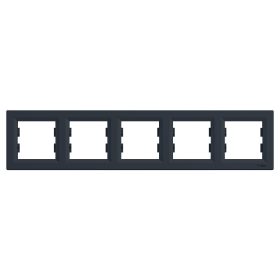   SCHNEIDER EPH5800571 ASFORA Ötös keret, vízszintes, antracit