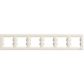 SCHNEIDER EPH5800623 ASFORA Hatos keret, vízszintes, bézs