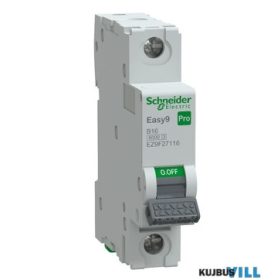 SCHNEIDER EZ9F27116 EASY9 PRO Kismegszakító, 1P, B, 16A