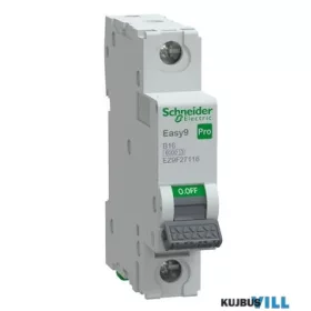 SCHNEIDER EZ9F27116 EASY9 PRO Kismegszakító, 1P, B, 16A