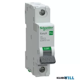 SCHNEIDER EZ9F57106 EASY9 PRO Kismegszakító, 1P, C, 6A