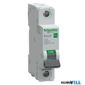 SCHNEIDER EZ9F57116 EASY9 PRO Kismegszakító, 1P, C, 16A