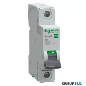 SCHNEIDER EZ9F57116 EASY9 PRO Kismegszakító, 1P, C, 16A
