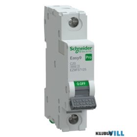 SCHNEIDER EZ9F57125 EASY9 PRO Kismegszakító, 1P, C, 25A