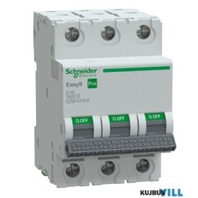 SCHNEIDER EZ9F57316 EASY9 PRO Kismegszakító, 3P, C, 16A