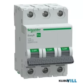 SCHNEIDER EZ9F57316 EASY9 PRO Kismegszakító, 3P, C, 16A