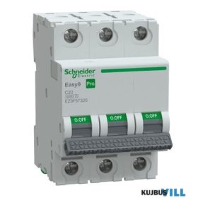 SCHNEIDER EZ9F57320 EASY9 PRO Kismegszakító, 3P, C, 20A