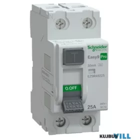   SCHNEIDER EZ9R49225 EASY9 PRO Áram-védőkapcsoló, A osztály, 2P, 25A, 30mA