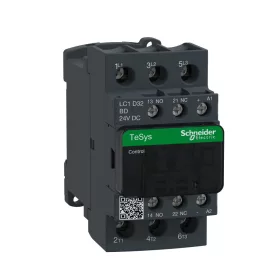   SCHNEIDER LC1D32BD DC mágneskapcsoló, 15kW/32A (400V, AC3), csavaros csatlakozás, 1Z+1NY