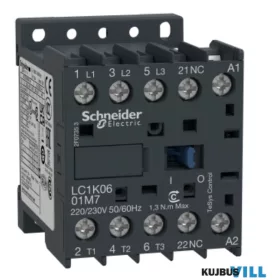   SCHNEIDER LC1K0601B7 Mágneskapcsoló 6A, 1 nyitó, AC, 50/60 Hz