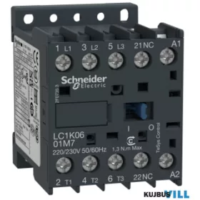   SCHNEIDER LC1K0601F7 Mágneskapcsoló 6A, 1 nyitó, AC, 50/60 Hz