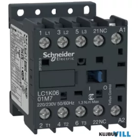   SCHNEIDER LC1K0601M7 Mágneskapcsoló 6A, 1 nyitó, AC, 50/60 Hz