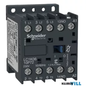 SCHNEIDER LC1K0910M72 Mágneskapcsoló 9A 220V zavarsz