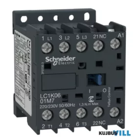   SCHNEIDER LC1K1201B7 Mágneskapcsoló 12A, 1 nyitó, AC, 50/60 Hz