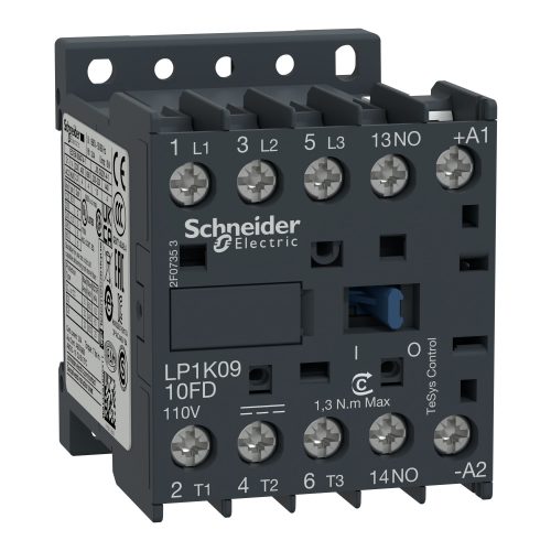 LP1K0910JD Mágneskapcsoló 9A, 1 záró, DC, 2,4 W