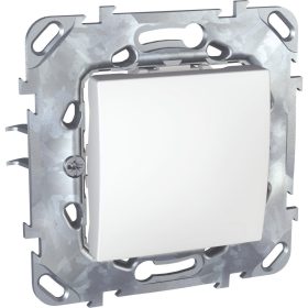   UNICA Egypólusú nyomó, rugós bekötés, 10A, fehér (101N) MGU50.206.18Z KIFUTÓ