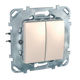   UNICA Csillárkapcsoló, rugós bekötés, 10AX, krém (105) MGU50.211.25Z KIFUTÓ