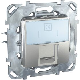   UNICA 1xRJ45 Cat5e UTP aljzat, alumínium MGU50.421.30Z KIFUTÓ