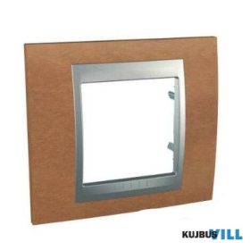   UNICA Top hármas függőleges keret, alumínium betéttel, cseresznye (fa) MGU66.006V.0M2