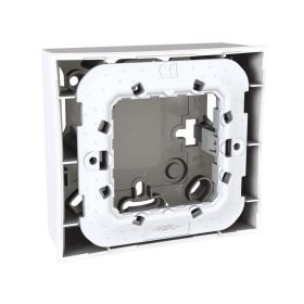   UNICA Egyes kiemelő doboz, rögzítőkerettel, fehér MGU87.022.18