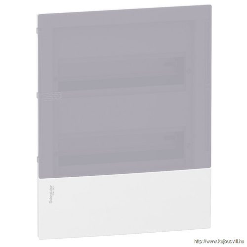 MIP22212T RESI9 MP Kiselosztó, tejüveg hatású átlátszó ajtó, süllyesztett, 2x12 modul, PEN sín, komplett, fehér