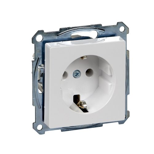 MTN2301-0325 MERTEN 2P+F csatlakozóaljzat, rugós, 16A, System-M, aktívfehér